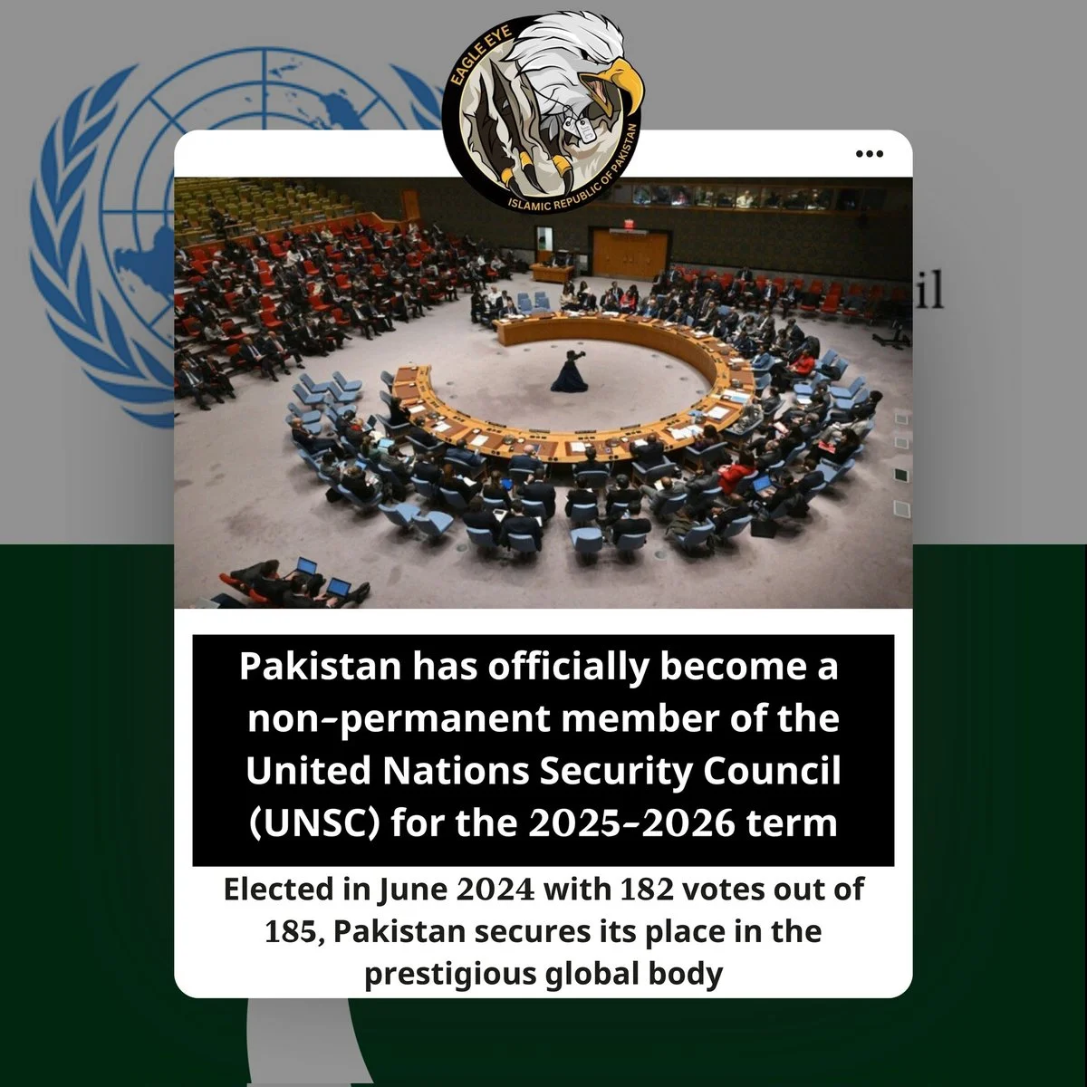 [🇵🇰] - Pakistan's Elected as Non-Permanent Member of the UN Security ...