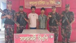 two indian illegal trespasser arrested by BGB.webp