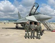 BAF chief inspecting Eurofighter in Italy1.webp