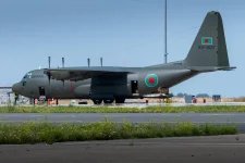 কানাডার Cascade Aerospace থেকে সদ্য ওভারহলিং ও আপগ্রেড করা বাংলাদেশ বিমানবাহিনীর Lockheed C-1...webp